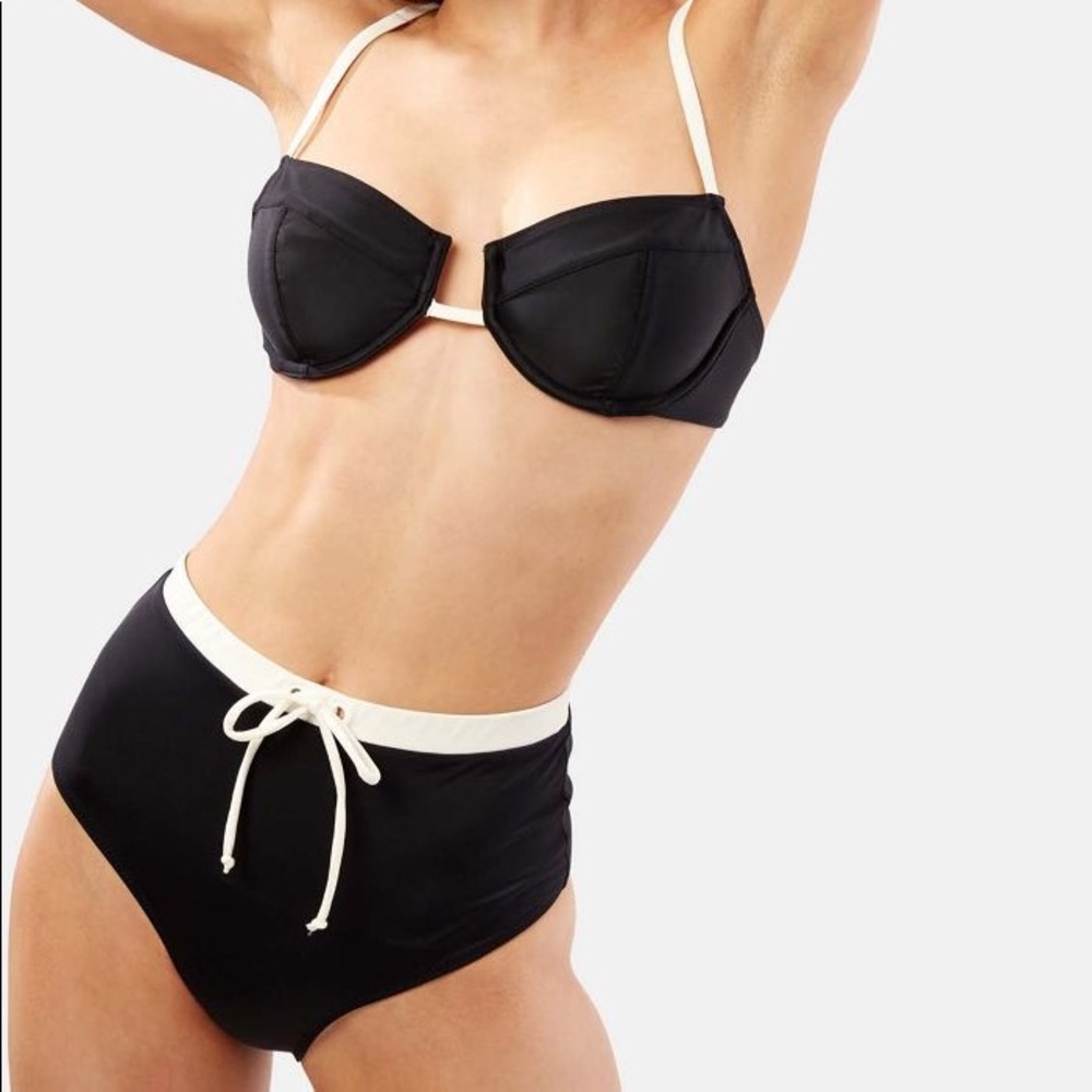 NWT Solid and Striped Monika Bikini - Top + Bottom XS!